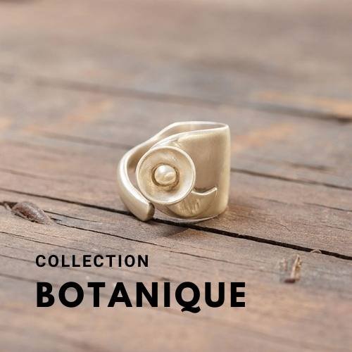 collection bijoux botanique nature fleur argent