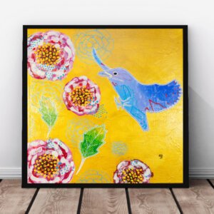 tableau bird art contemporain animalier